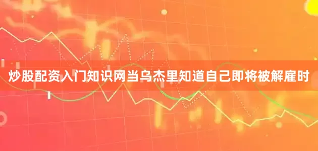 炒股配资入门知识网当乌杰里知道自己即将被解雇时