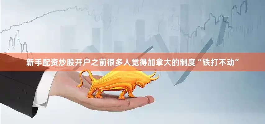 新手配资炒股开户之前很多人觉得加拿大的制度“铁打不动”